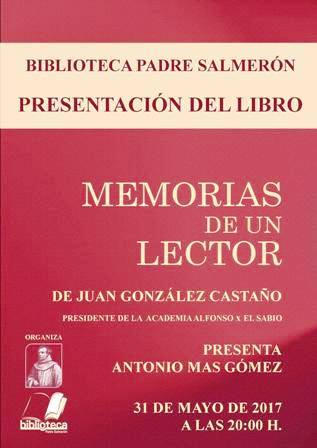 Presentación del libro ‘Memorias de un lector’