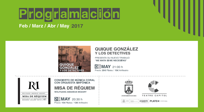 Concierto Quique González y los Detectives en el Teatro Capitol de Cieza
