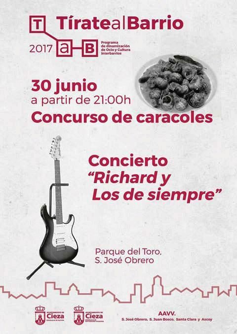 Imagen del Cartel del Concurso de caracoles San José Obrero de Cieza.