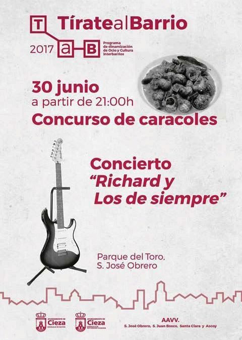 Un concurso de caracoles y un concierto nueva actividad de ‘Tírate al Barrio’