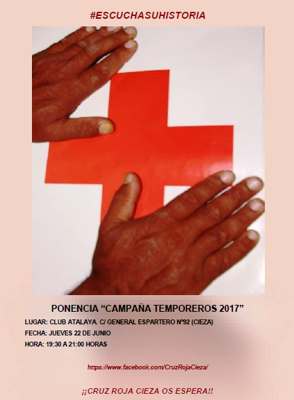 Ponencia ‘Campaña Temporeros en Cieza 2017’