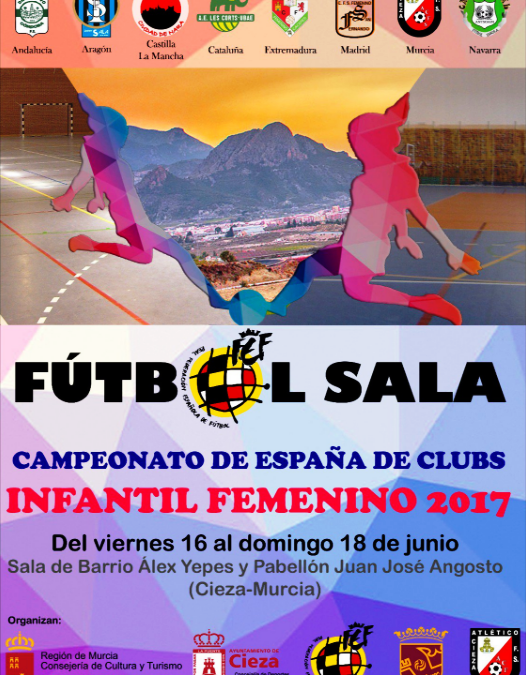 Cieza albergará el Campeonato de España de Clubs Infantil Femenino de Fútbol Sala