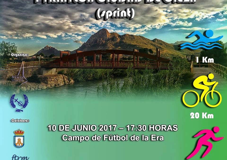 I Triatlón Ciudad de Cieza organizado por la Cofradía del Cristo del Perdón