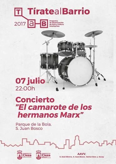 Concierto versiones de los ochenta con ‘El camarote de los hermanos Marx’ en Cieza