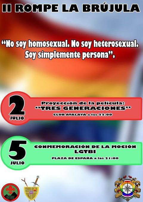 II ROMPE LA BRÚJULA, actos de celebración del Orgullo LGTBI en Cieza
