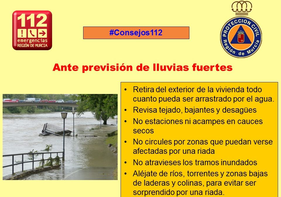 Murcia en fase de pre-emergencia al ser activado el Plan Especial de Protección Civil ante Inundaciones