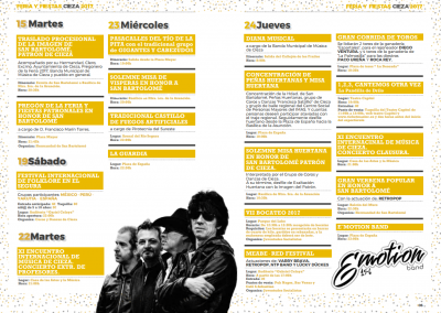 Imagen del Programa de Fiestas San Bartolomé 2017 Cieza.