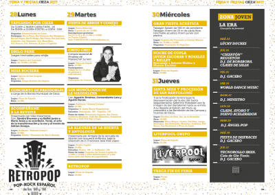 Imagen del Programa de las Fiestas San Bartolomé 2017 Cieza.