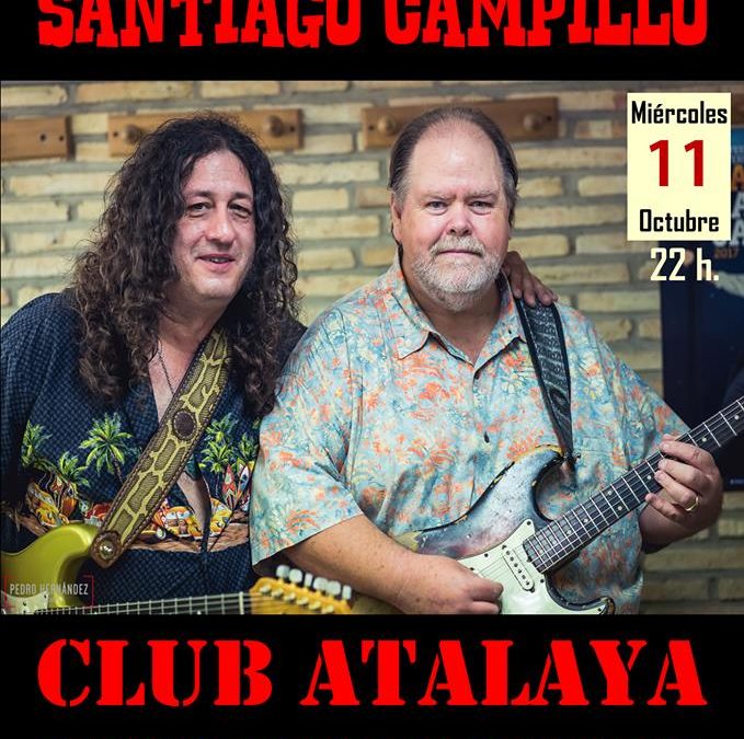 Concierto de Santiago Campillo y Buddy Whittington en el Club Atalaya Ateneo de la Villa de Cieza
