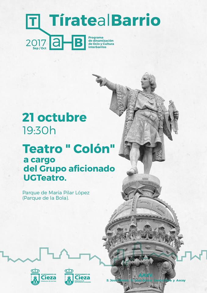 Foto del Cartel de la programación de Tírate al Barrio en Cieza.