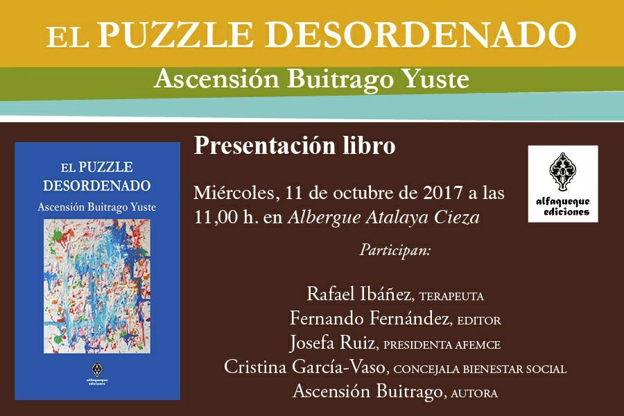Presentación del libro «El Puzzle Desordenado» en el Albergue la Atalaya de Cieza