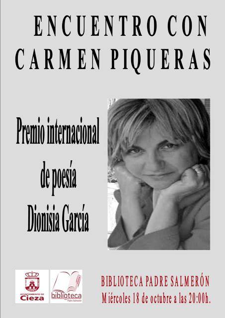 Encuentro literario con la escritora Carmen Piqueras en Cieza
