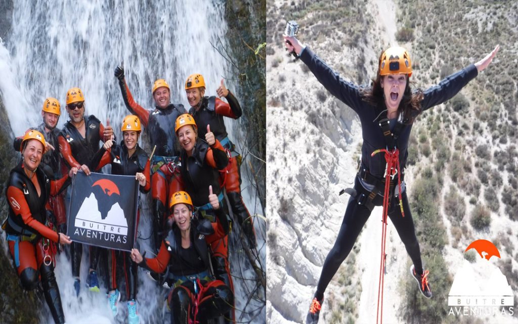 Imagen sobre el Puenting y el Barranquismo en Cieza con Buitre Aventuras.