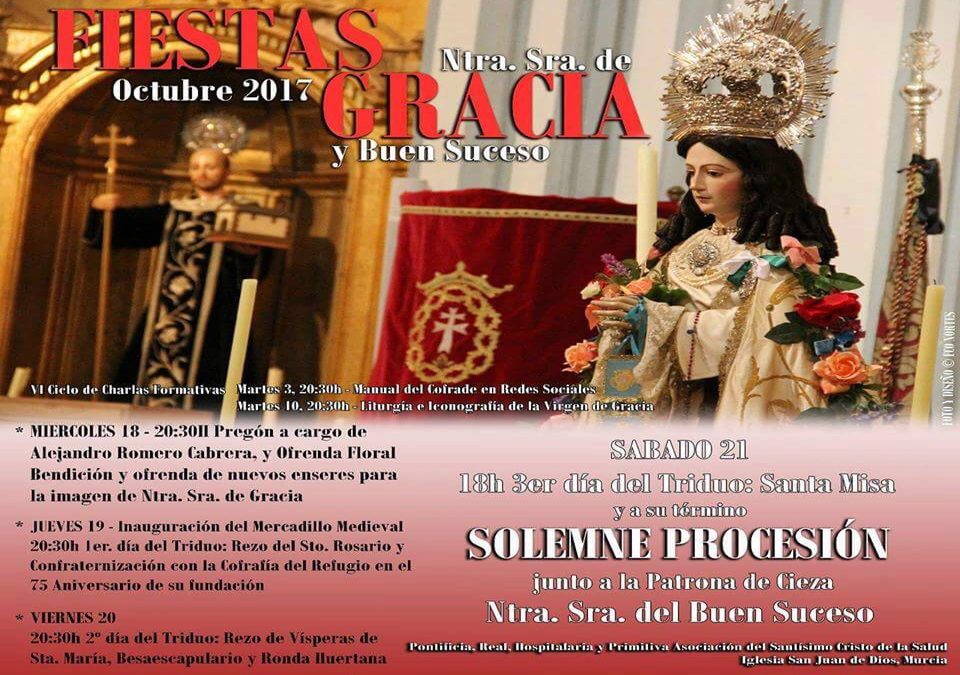 La Santísima Virgen del Buen Suceso procesionará este sábado en Murcia
