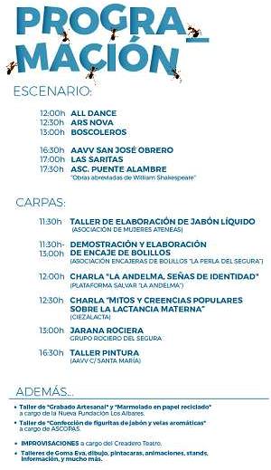 Imagen del Cartel de la Programación de la Feria de Asociaciones organizada por la Concejalía de Participación Ciudadana de Cieza.