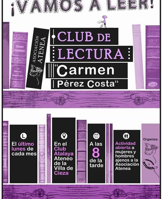Este lunes llega el Club de Lectura ‘Carmen Pérez Costa’