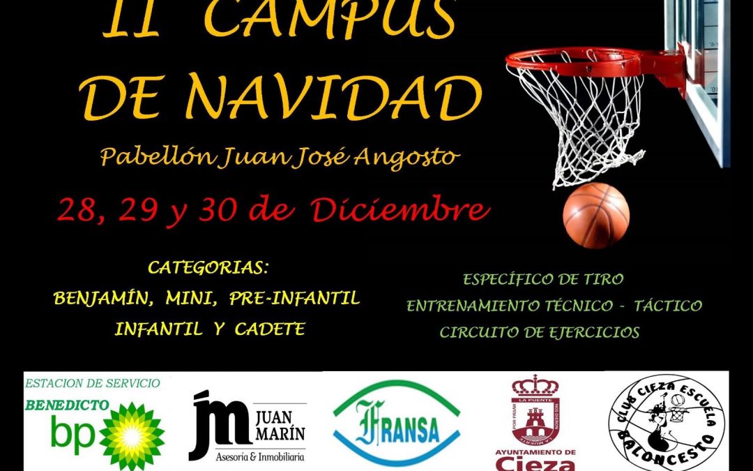 Campus de perfeccionamiento, técnica e iniciación del Club Cieza Escuela de Baloncesto