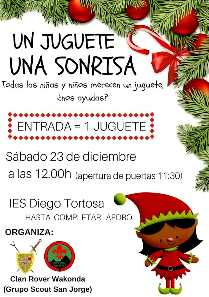 Imagen del cartel de la gala “Un juguete, una sonrisa” de los Scouts de Cieza.
