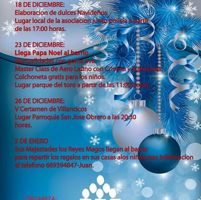 Programación de Navidad del barrio San José Obrero de Cieza