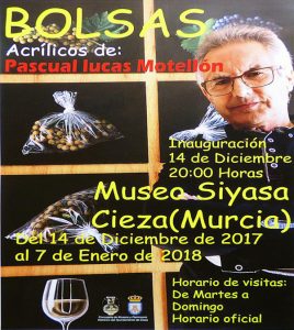 Exposición 'Bolsas' de Pascual Lucas Motellón en el Siyâsa @ Museo de Siyâsa, Cieza.