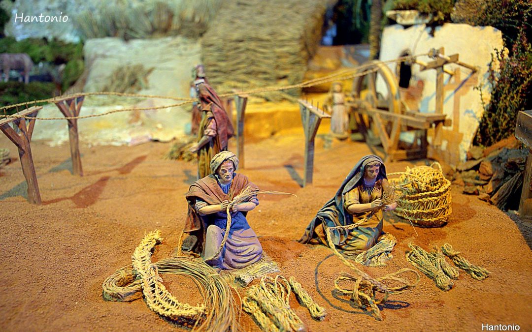 El Belén de ‘Los Dormis’ aumenta sus escenas y homenajea a la industria espartera ciezana