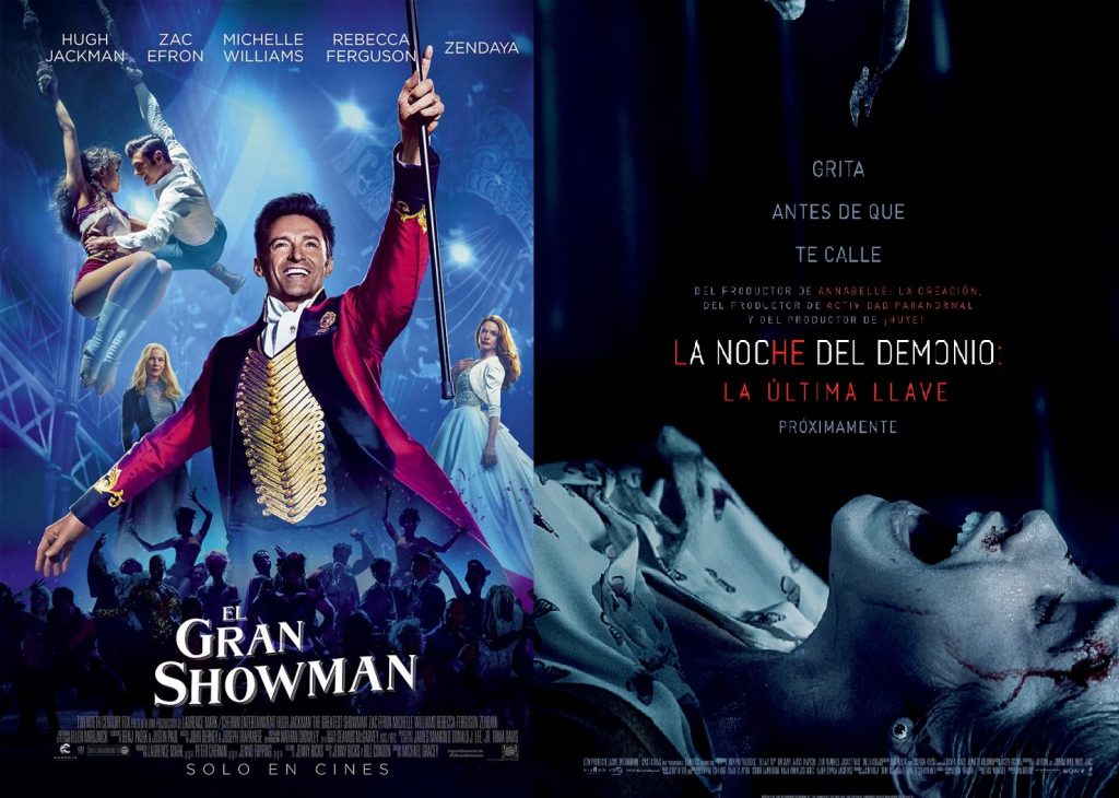Imagen de la doble Cartelera de cine en Cieza.