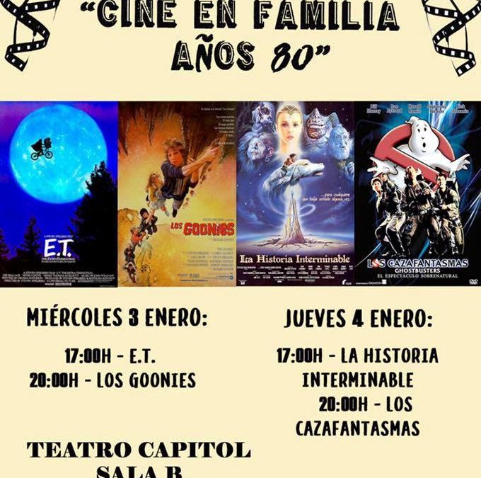 Programación Ciclo ‘Cine en Familia: Años 80’, en el Teatro Capitol