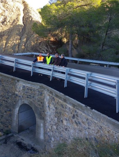 Foto de las Obras de la carretera RM-532 Cieza-Mula.