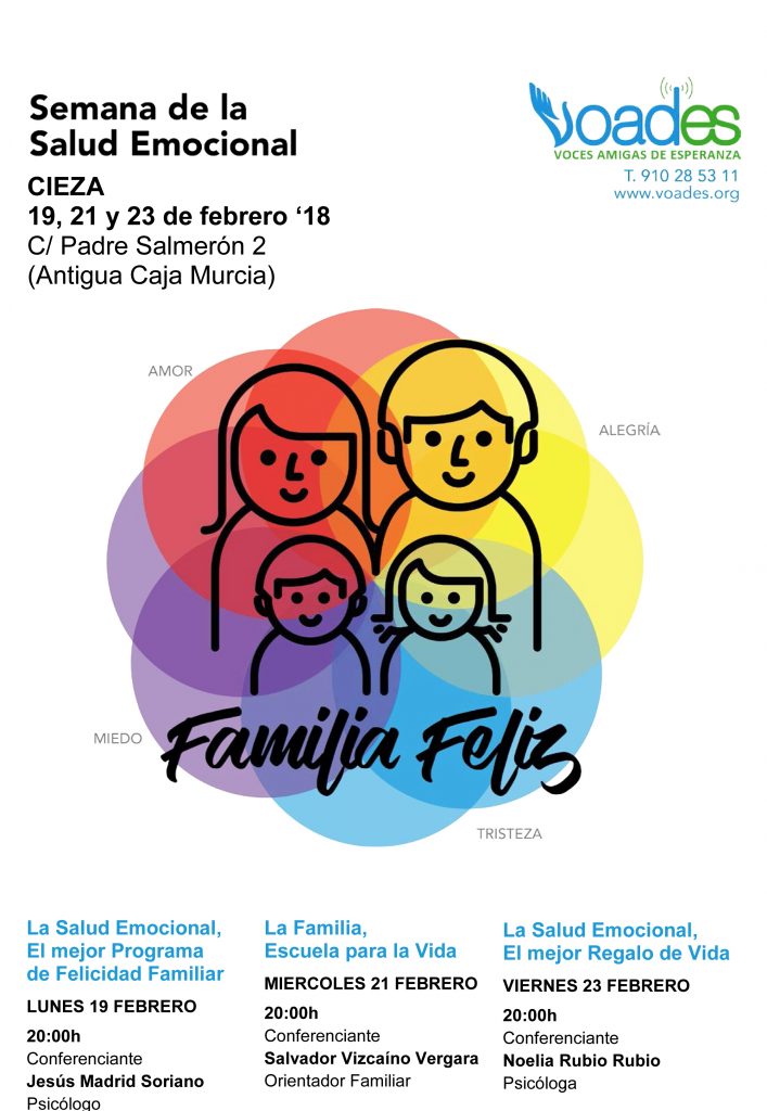 Foto del Cartel de la Semana de la Salud Emocional en Cieza.