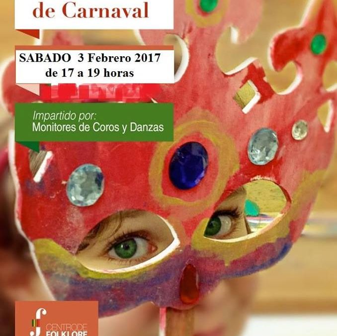 Taller de Carnaval organizado por el Centro de Folklore de Cieza