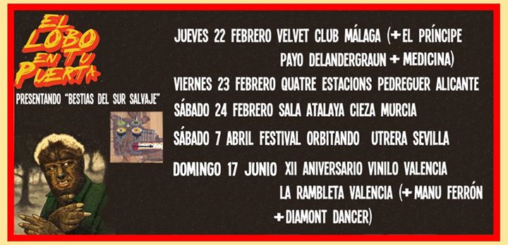 Concierto del grupo gaditano ‘El Lobo En Tu Puerta’ en la Sala del Club Atalaya de Cieza