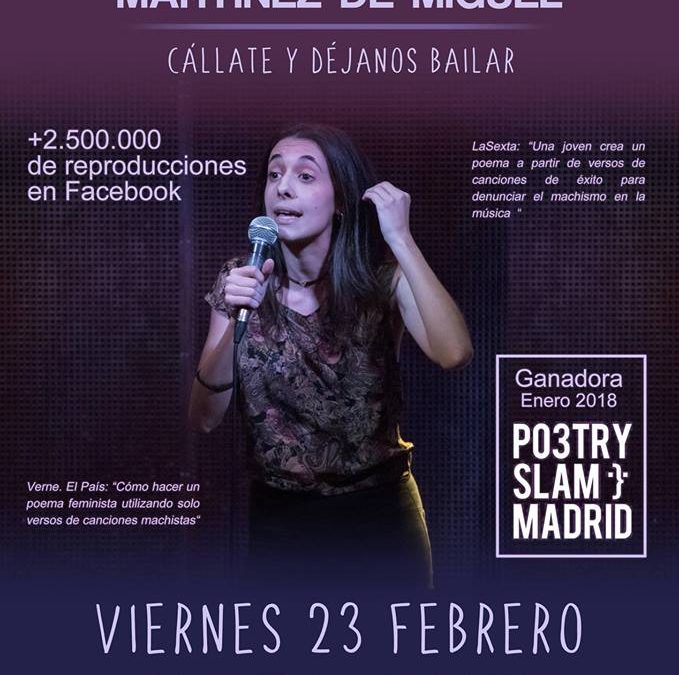 Poesía Escénica con Alejandra Martínez de Miguel en Aristogatos Coffee