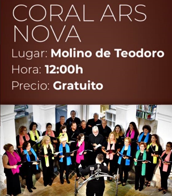 Concierto de la Coral Ars Nova y Boscoleros este domingo en el Molino Teodoro