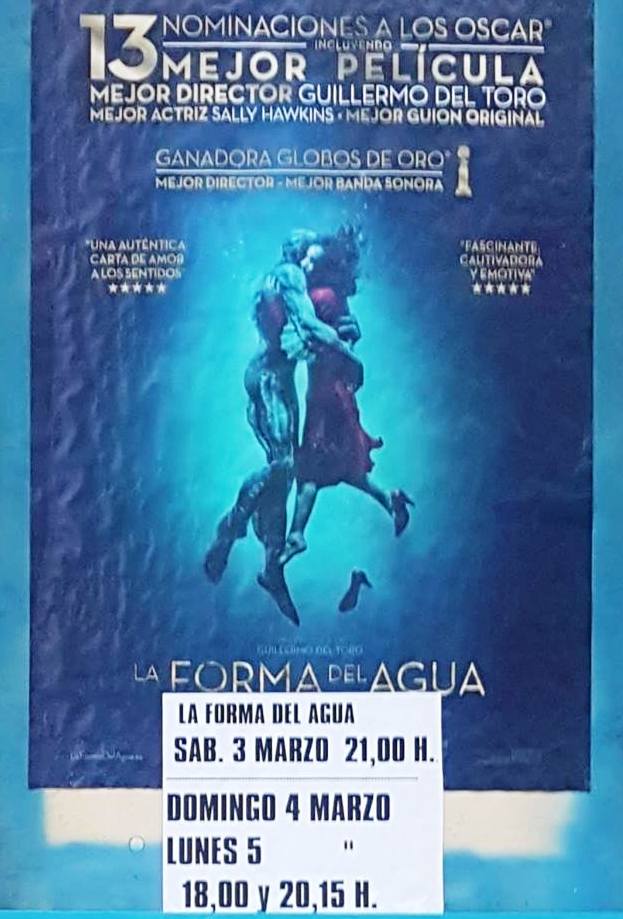 Foto del Cartel del Cine el Auditorio Aurelio Guirao de Cieza.
