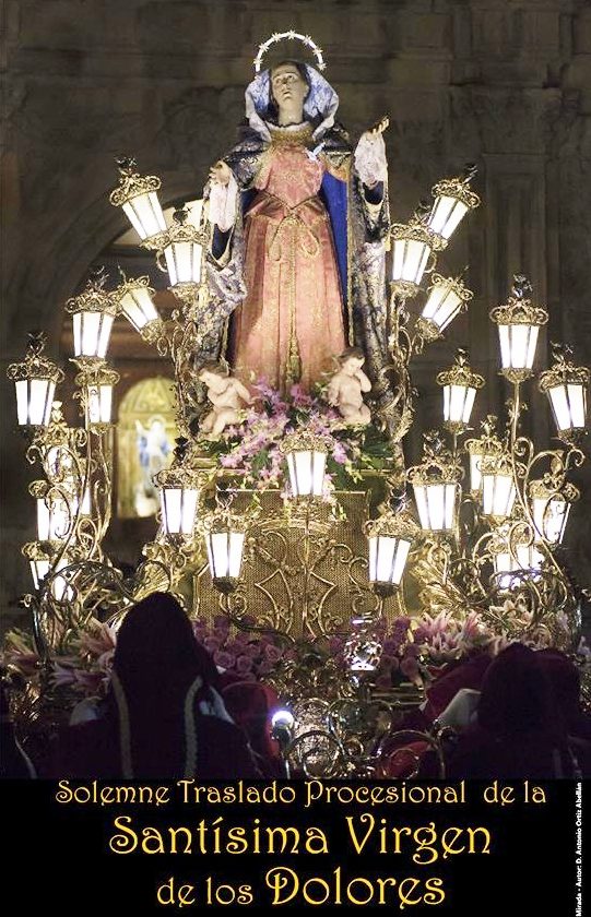 Imagen del Cartel del Traslado de la Virgen de los Dolores de Cieza