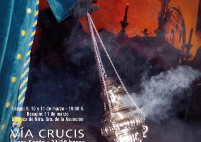 Cartel del Vía Crucis del Lunes Santo en Cieza.