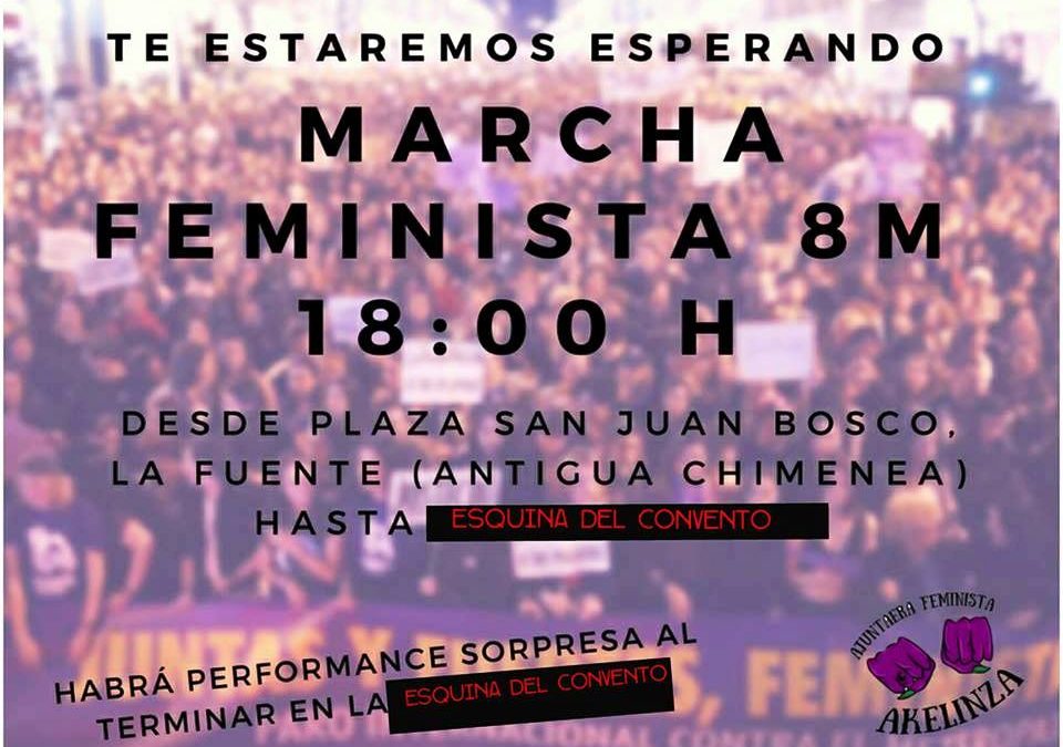 Ajuntaera Feminista Akelinza organiza una Marcha Feminista este jueves en Cieza