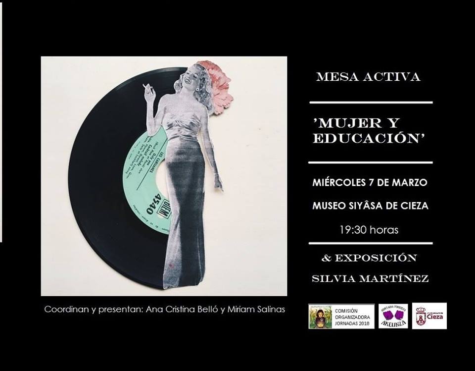 Imagen del cartel de la Mesa activa de la mujer en el Museo Siyâsa de Cieza.
