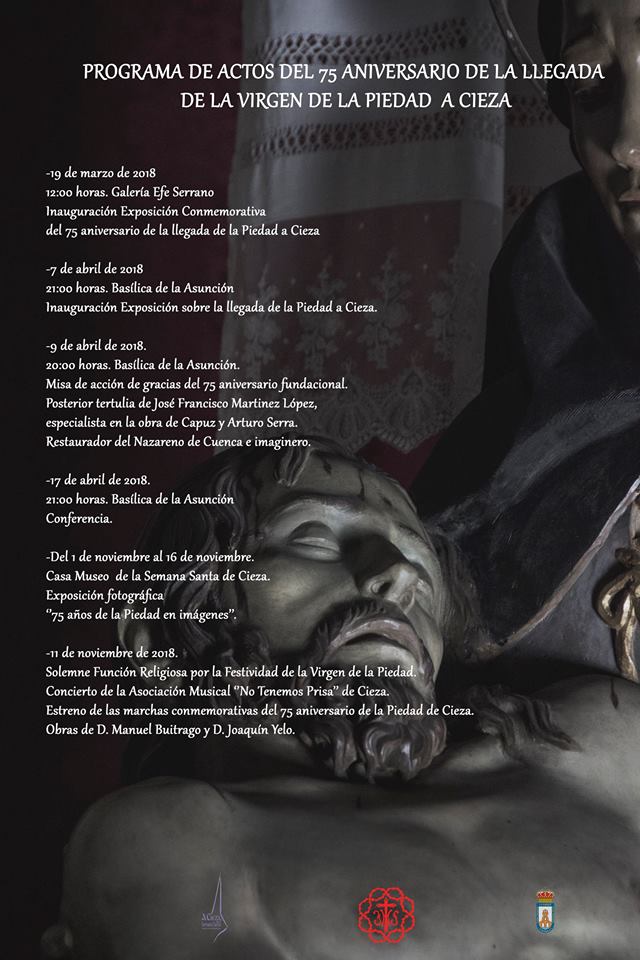 Programa de los actos del aniversario de la Piedad de Cieza.