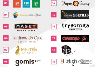 Restaurantes y expositores en SaborArte Feria Gastronomía de Cieza.