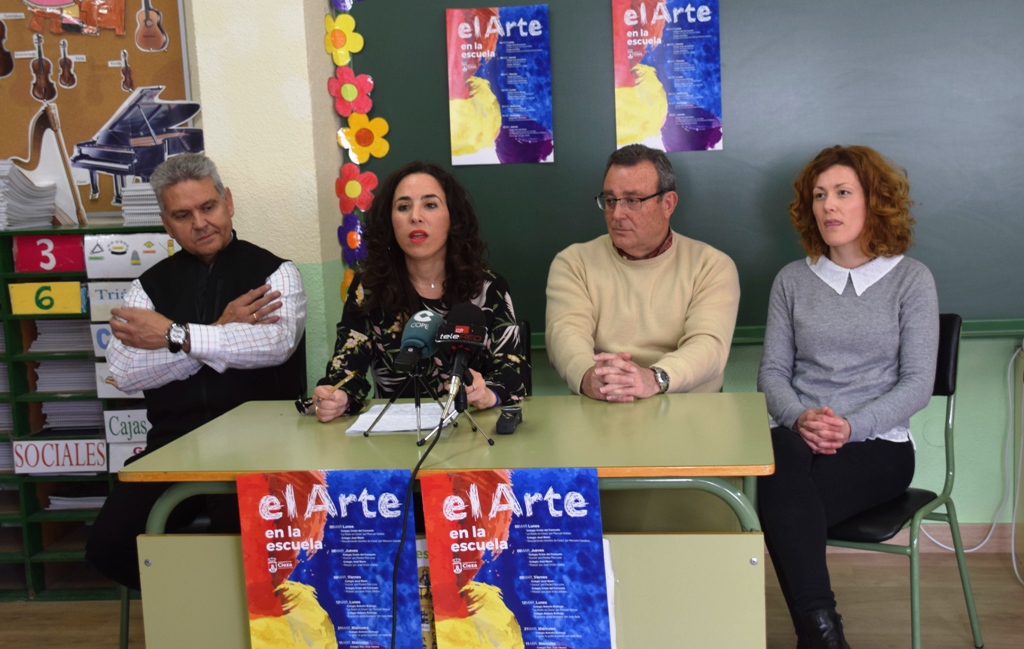 La Concejalía de Cultura del Ayuntamiento de Cieza estrena el programa ‘El arte en la escuela’