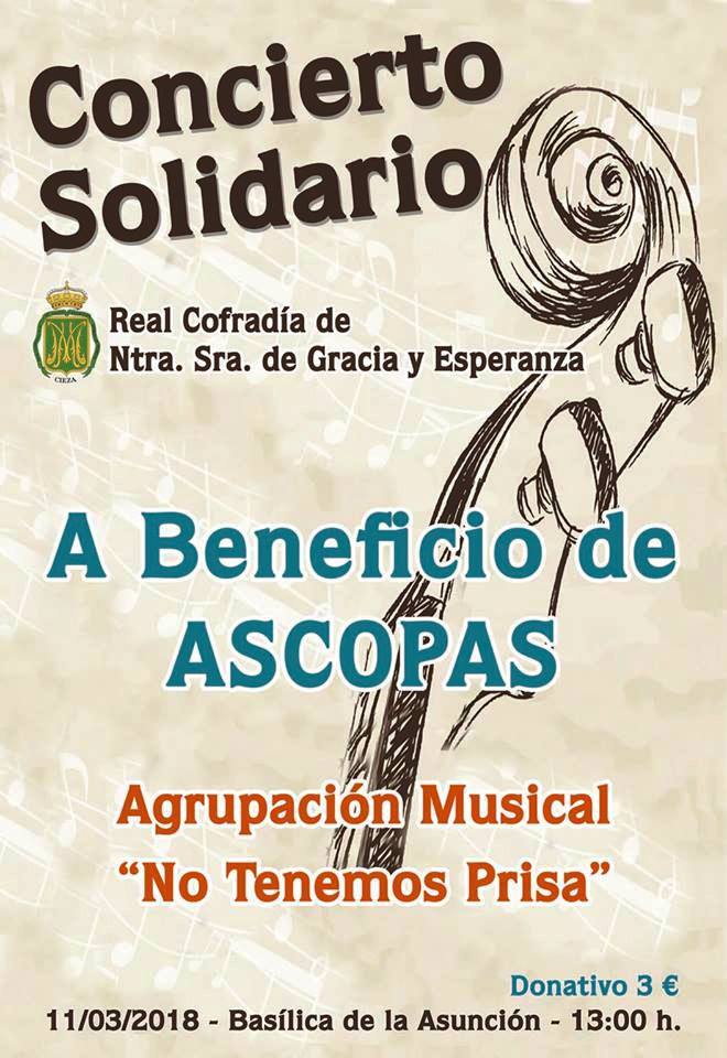 concierto solidario de marchas procesionales Hijos de María Cieza.
