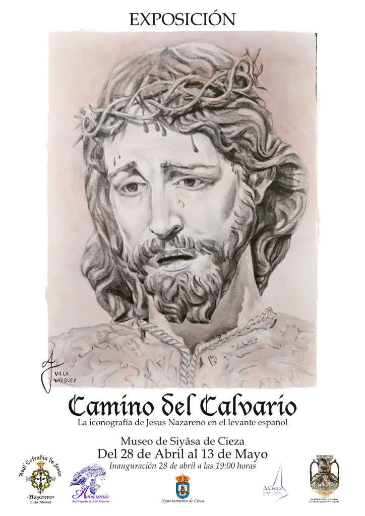 Cartel con la información de la Exposición Nazareno Cieza.