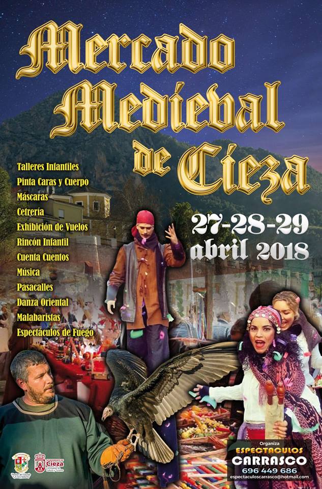 Foto del Cartel del Mercadillo Medieval, Fiestas del Escudo en Cieza.