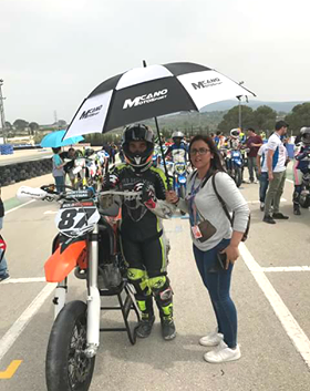 El piloto ciezano Antonio Fernández queda quinto en la primera prueba del Campeonato de España y Europeo de Supermotard
