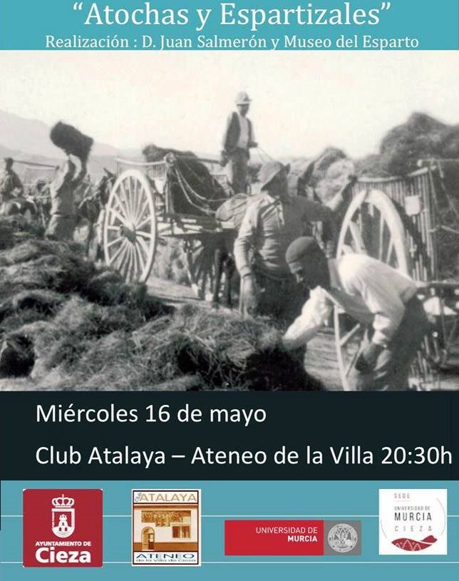 Montaje del Cartel de la proyeción del vídeo Cieza, atochas y espartizales.