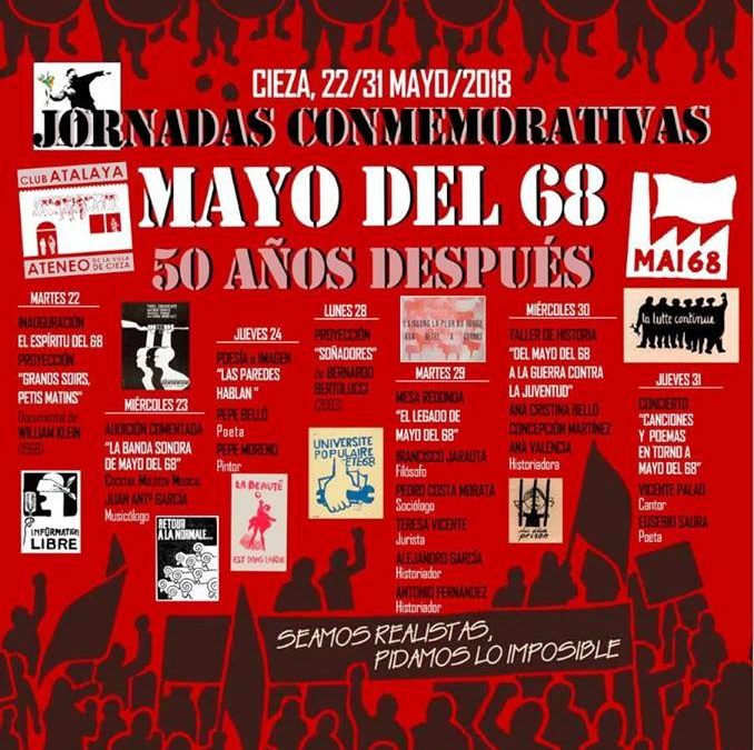Jornadas conmemorativas del ‘Mayo del 68’ en el Club Atalaya de Cieza