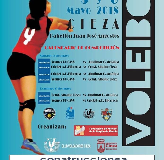 Fase Final Cadete Regional Femenina los días 5 y 6 de Mayo en Cieza