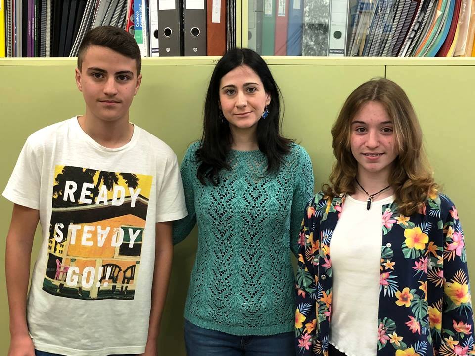 Alumnos Finalistas del concurso Jóvenes Talentos de Relato Corto del IES Los Albares de Cieza.