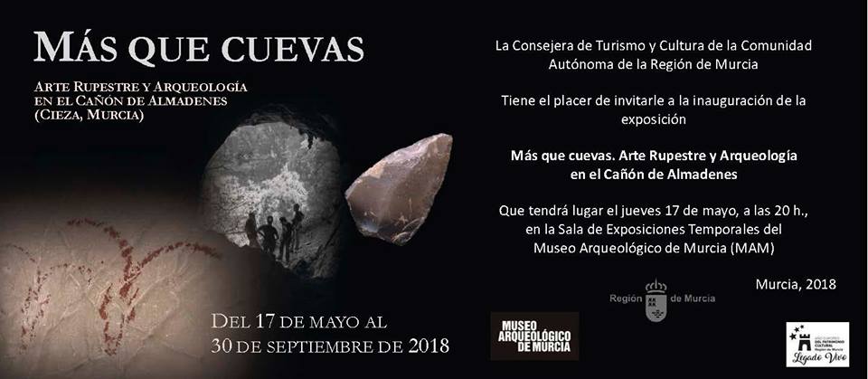 Inauguración de la exposición “Más Que Cuevas. Arte Rupestre y Arqueología en el Cañón de Almadenes”